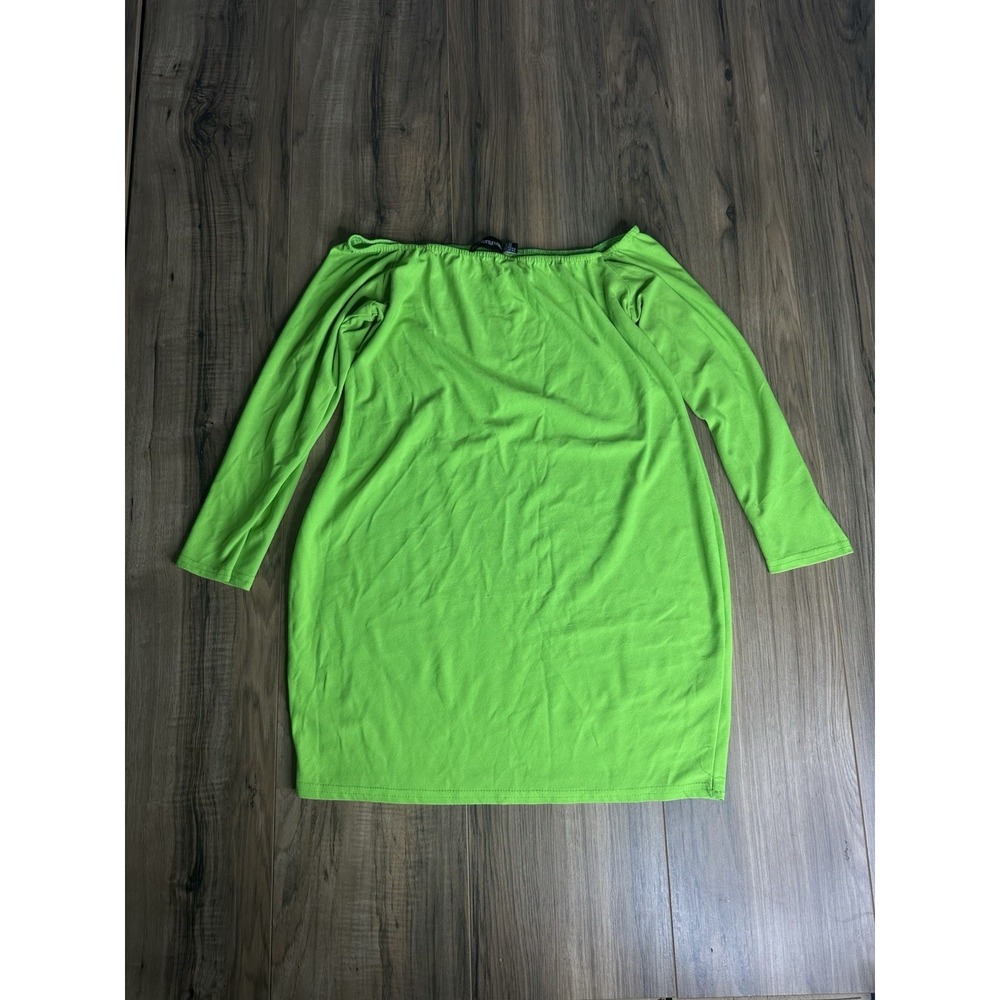 Pretty Little Thing Women's Size 12 Dress Like Green Open Shoulder Short